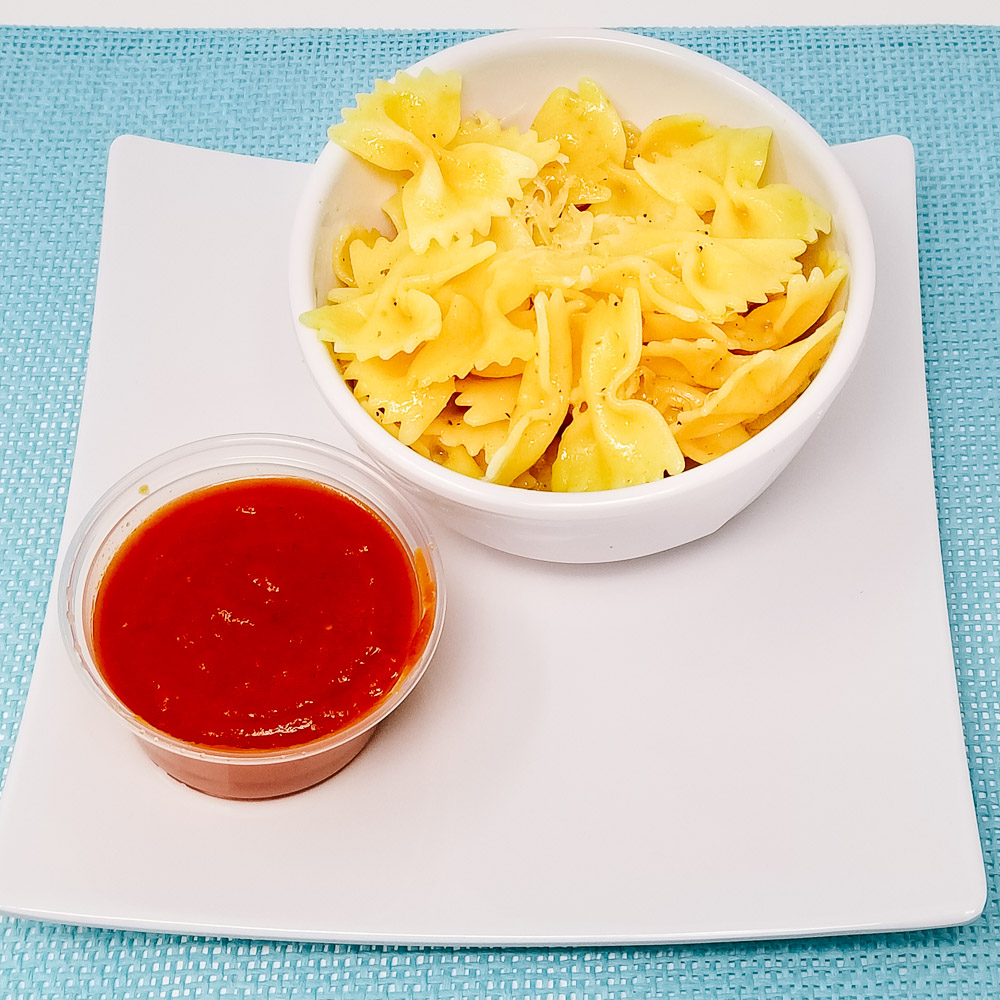 Butter Pasta With Marinara Cup (V)
