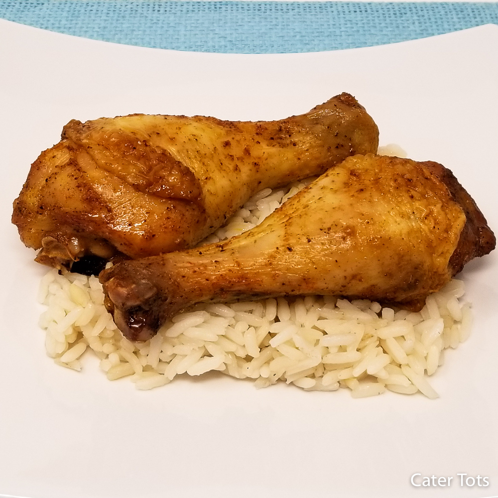 Roasted Chicken Leg and Rice