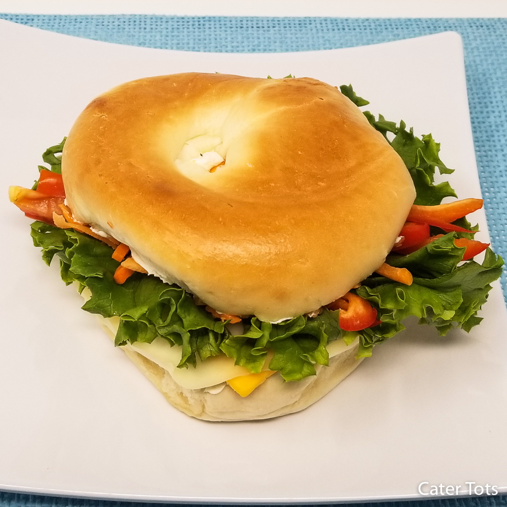 Veggie and Cheese Bagel (V)
