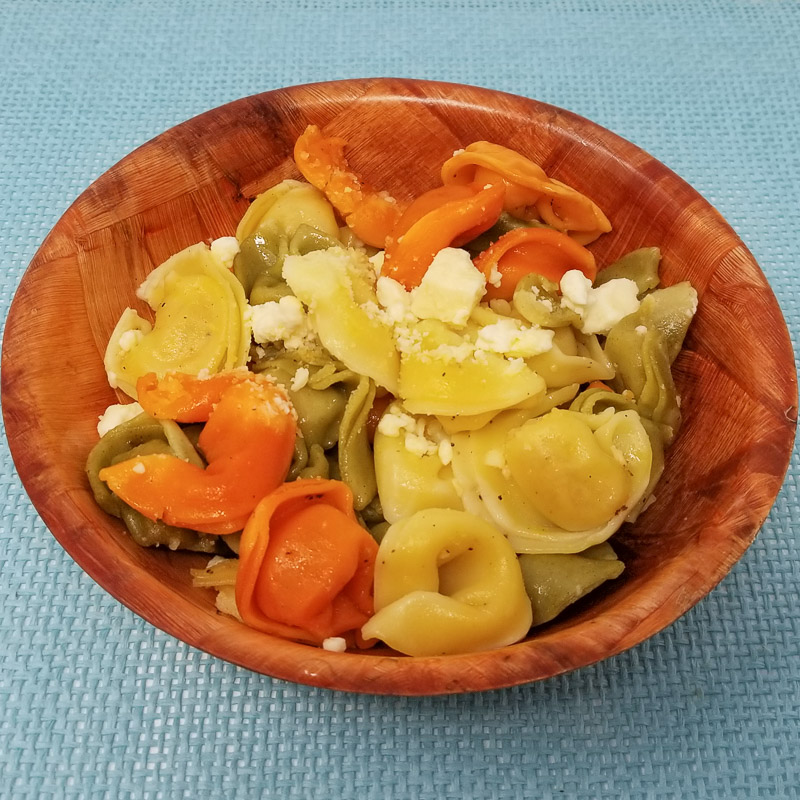 Tortellini, Feta and Garlic